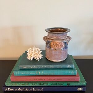 Ceramic Vase - Blue and Brown